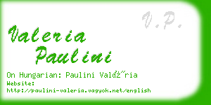 valeria paulini business card